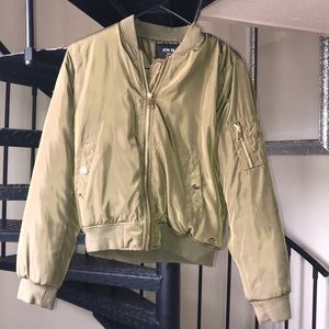 Hunter green bomber jacket